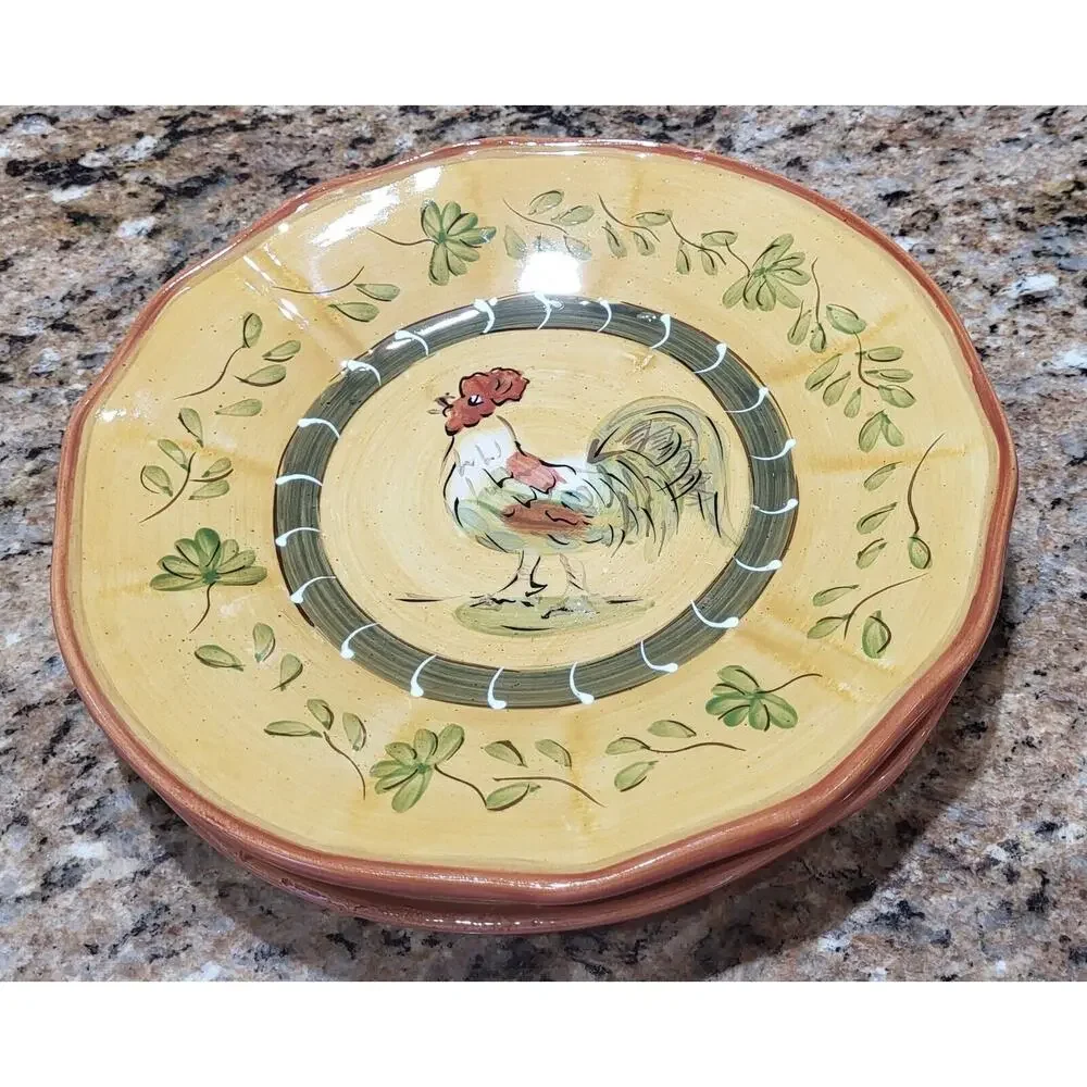 Cocorico Luncheon / Decorator Plates 8 3/4
